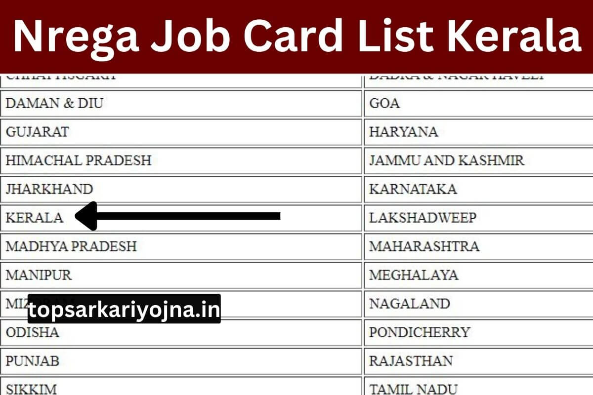 Nrega Job Card List Kerala