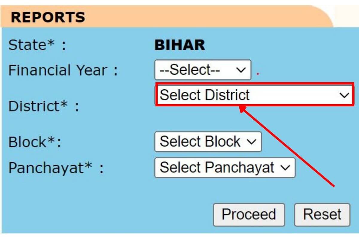 Bihar Nrega Job card list All District