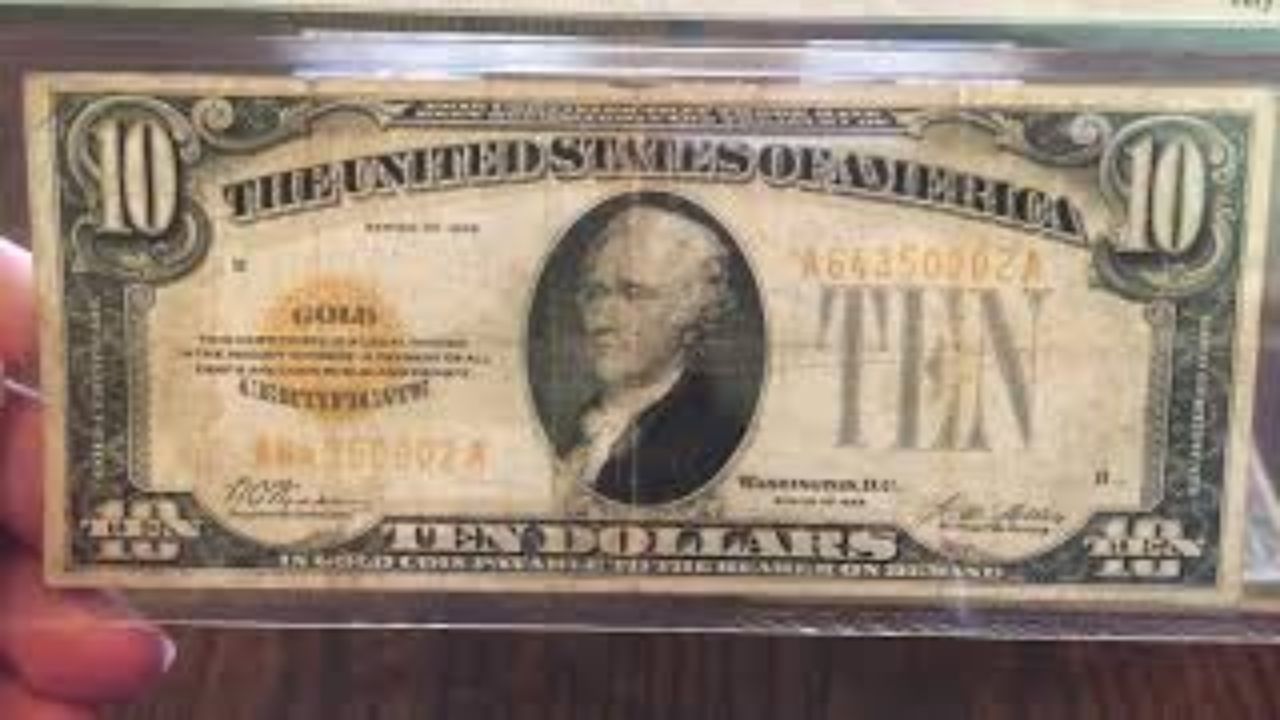 Teen Discovers Rare $10 Gold Certificate in Grandpa’s Toolbox
